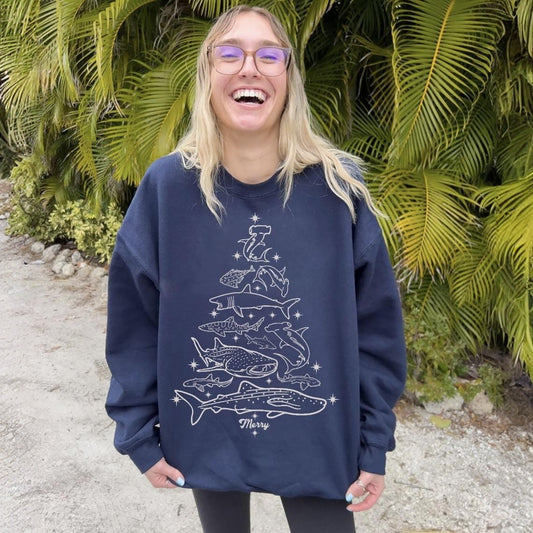 Christmas Whale Hoodie