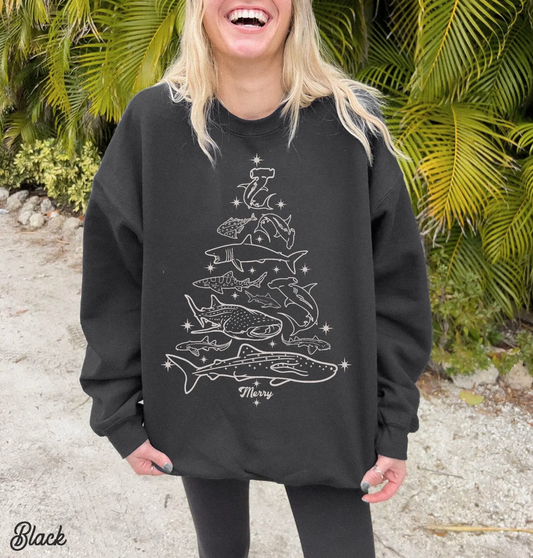 Christmas Whale Hoodie