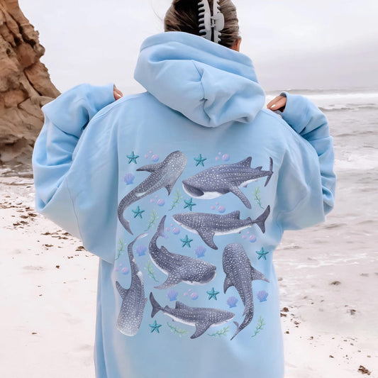 Christmas Whale Hoodie