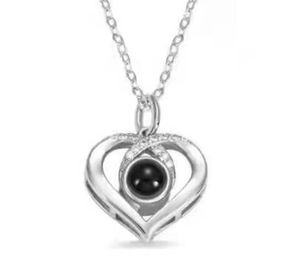 Eternal Heart Projection Necklace