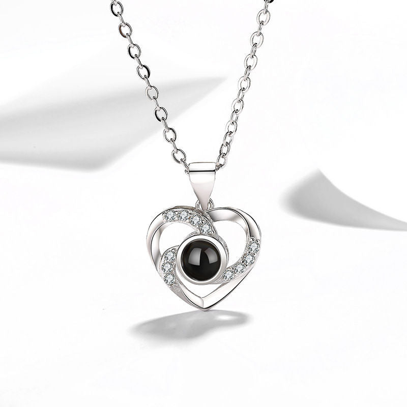 Intertwined Love Projection Necklace