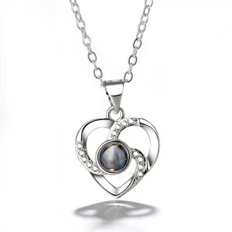 Intertwined Love Projection Necklace