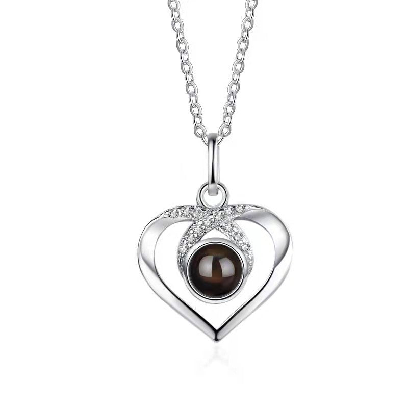 Eternal Heart Projection Necklace