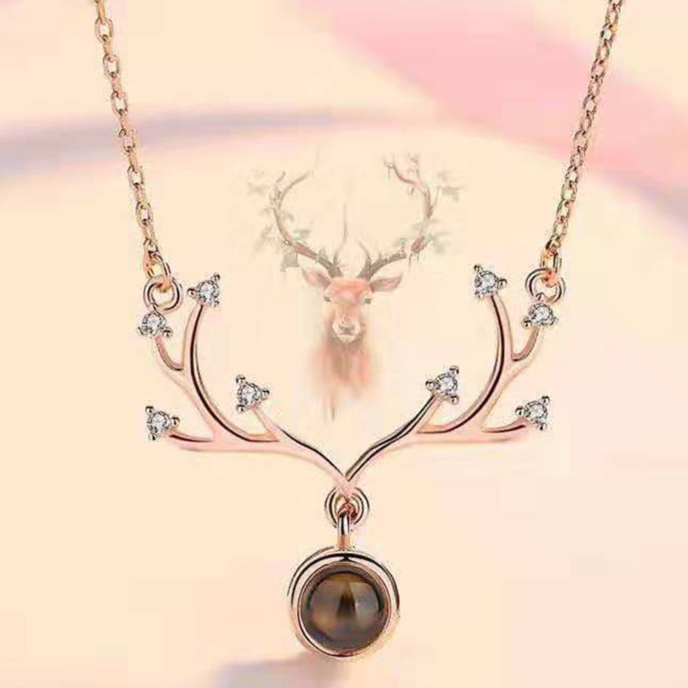 Deer Antler Projection Necklace