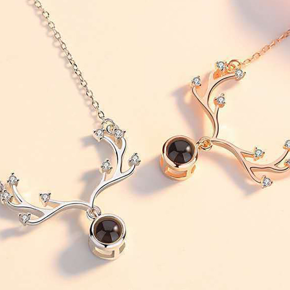 Deer Antler Projection Necklace